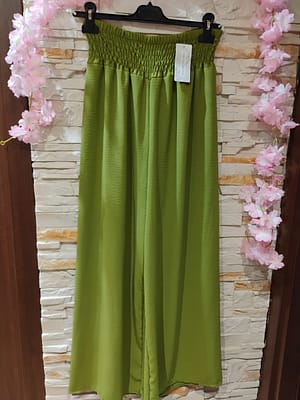 Cienkie spodnie oliwkowe