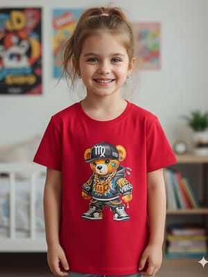 Tshirt dziecięcy  z misiem