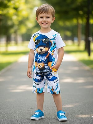 Komplet bawełniany chłopięcy