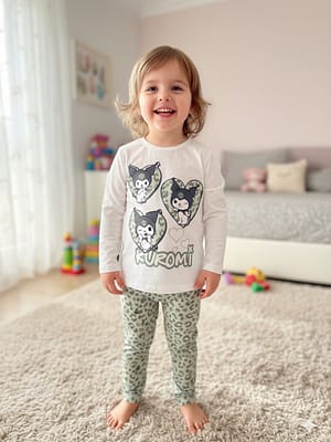 Komplet bluzeczka z legginsami panterka