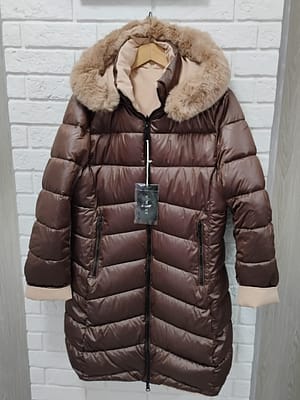 Brązowa kurtka dwustronna