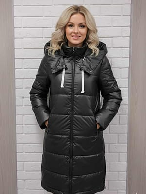 Czarna kurtka płaszcz wiosna -jesień