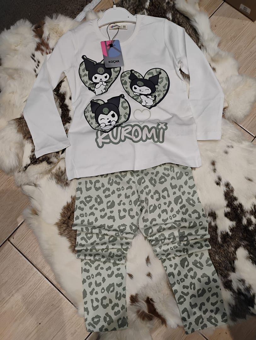 Komplet bluzeczka z legginsami panterka
