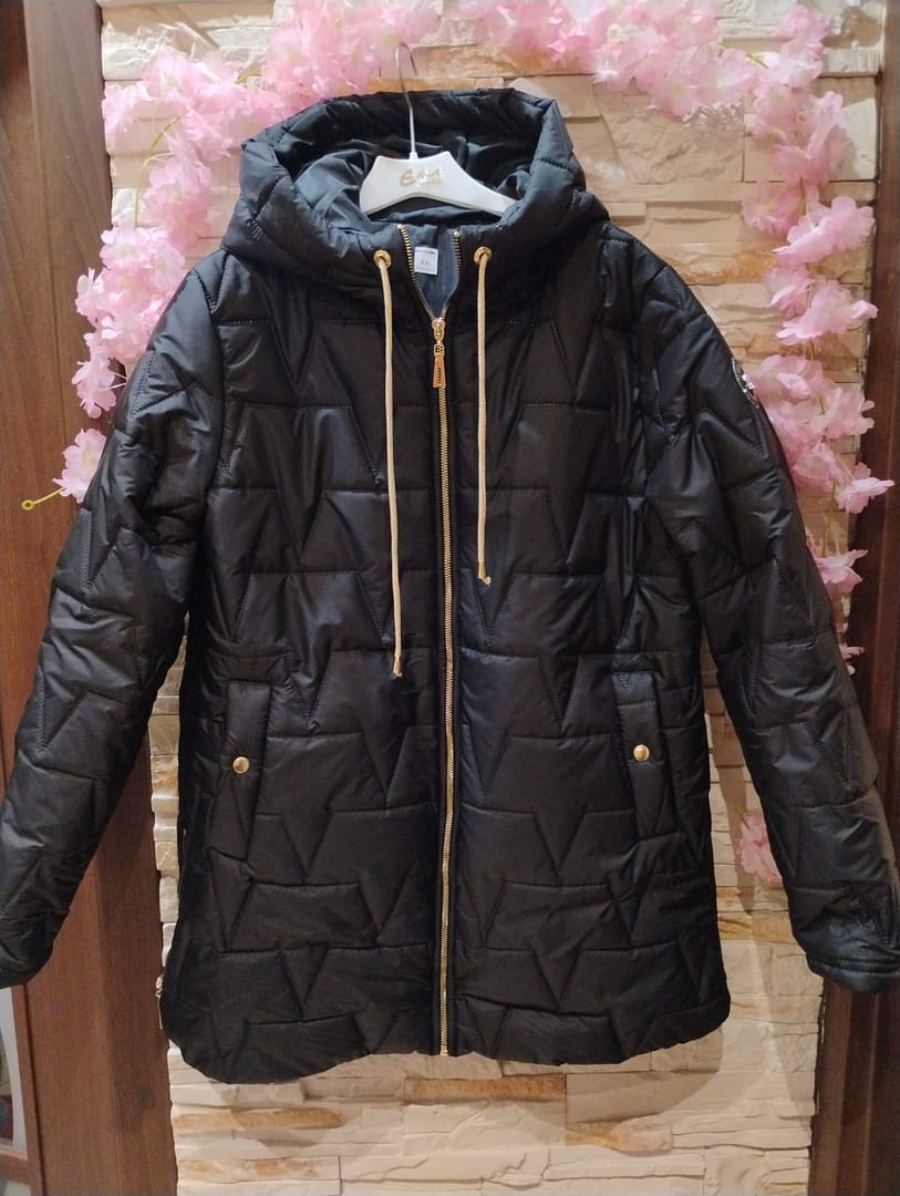 Ciemno granatowa kurtka damska